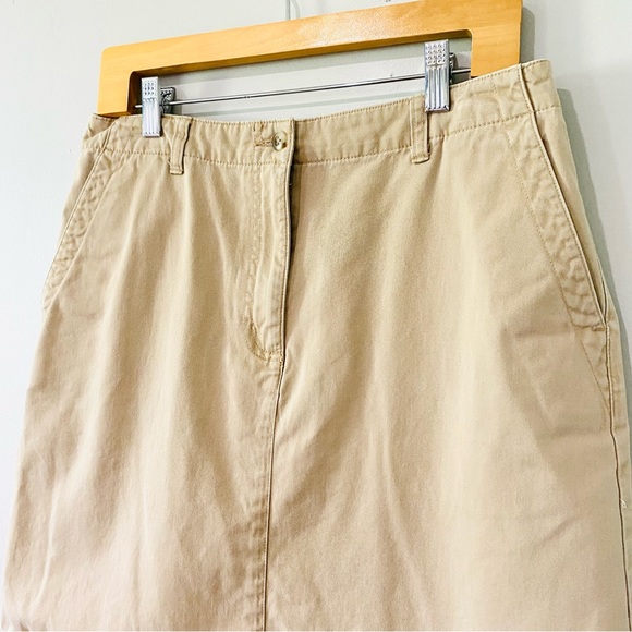 LL Bean Tan Skirt Sz 12P - Picture 2 of 5